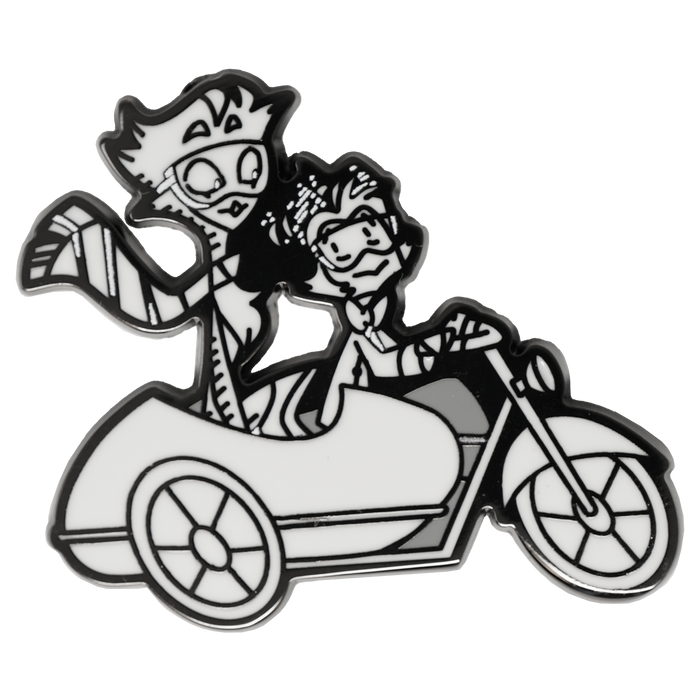 Sketchy Stolas & Moxxie Pin