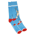 Sonic Blue/Red Socks *LAST CHANCE*