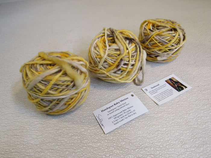 Soul-Wool-Handspun-Baby-Merino-Yarn-Sunflower-3-Balls-95-Yards-Each-790 2