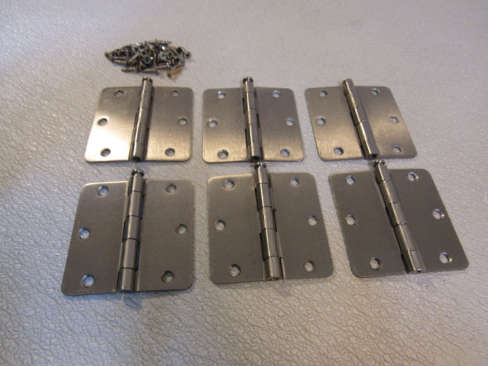 Standard-Hinges-Radius-Corner-Set-of-6-Brushed-Nickel-226-011923-226 3