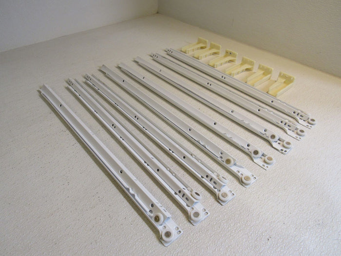 Standard-Drawer-Slides-Lot-of-4-Sets-22-in-Bottom-Mount-White-606 1