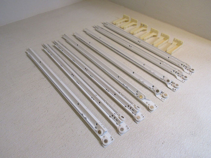 Standard-Drawer-Slides-Lot-of-4-Sets-22-in-Bottom-Mount-White-606 2