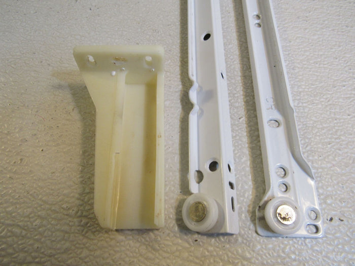 Standard-Drawer-Slides-Lot-of-4-Sets-22-in-Bottom-Mount-White-606 7