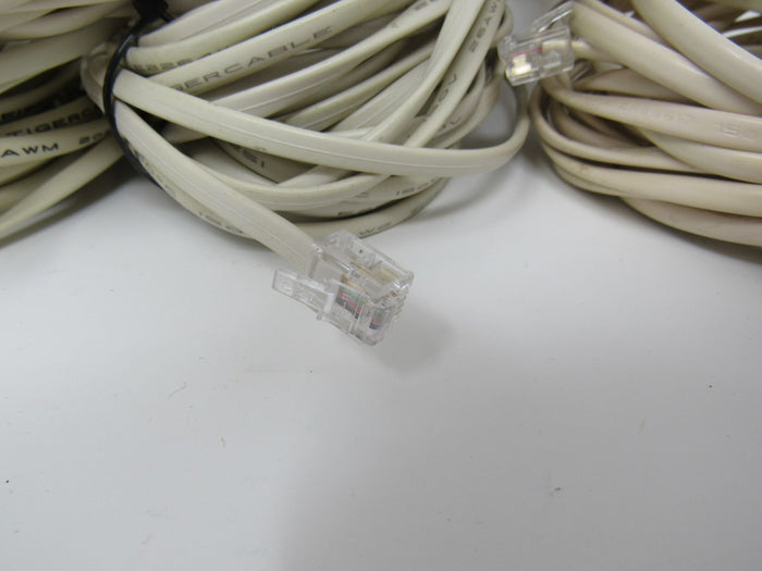 Standard-Lot-of-10-Phone-Cords-Cables-RJ-11-Variety-of-Lengths-858 5