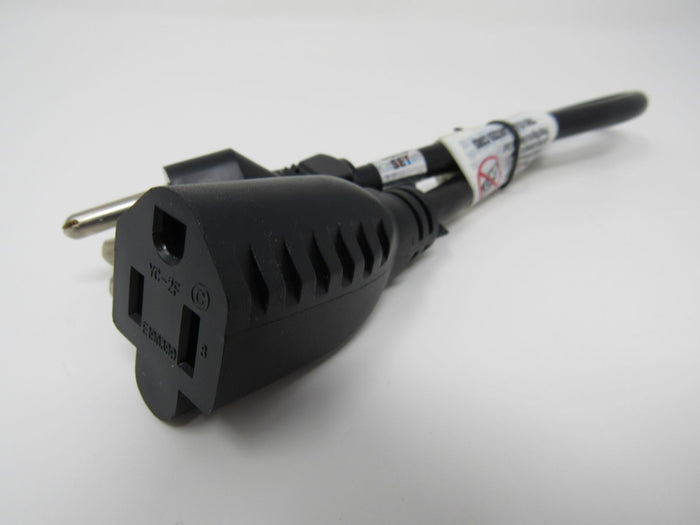 Standard-Power-Cord-1-ft-NEMA-5-15P-NEMA-5-15R-13A-YC-2F-536 3