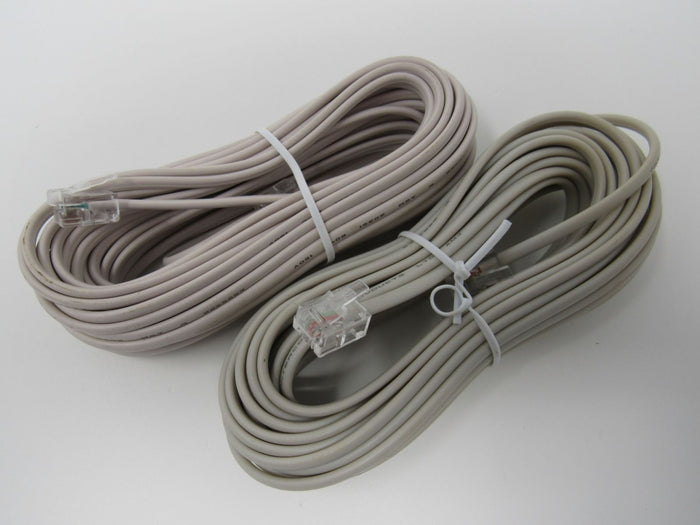 Standard-Set-Of-2-Phone-Cords-Cable-Length-25-ft-RJ-11-432 2