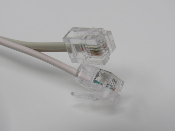 Standard-Set-Of-2-Phone-Cords-Cable-Length-25-ft-RJ-11-432 6