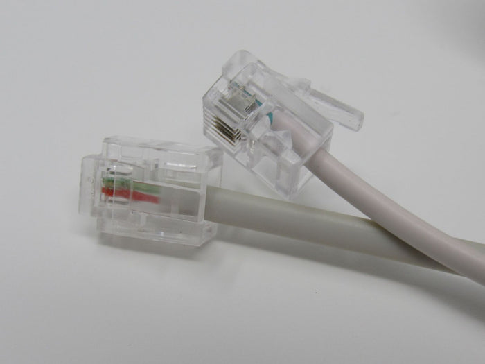 Standard-Set-Of-2-Phone-Cords-Cable-Length-25-ft-RJ-11-432 8