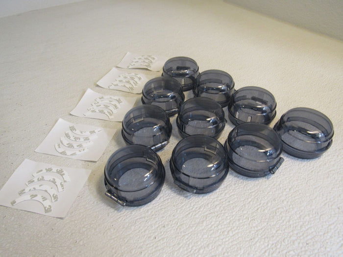 Standard-Stove-Knob-Covers-Lot-of-10-Smokey-Clear-Gray-With-Adhesive-Strips-170 2