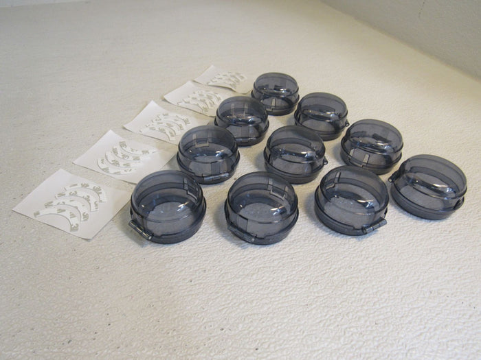 Standard-Stove-Knob-Covers-Lot-of-10-Smokey-Clear-Gray-With-Adhesive-Strips-170 3