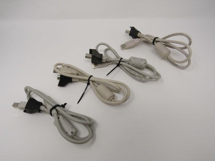 Standard-USB-Type-A-to-Type-B-Cables-Lot-of-4-32-374 2