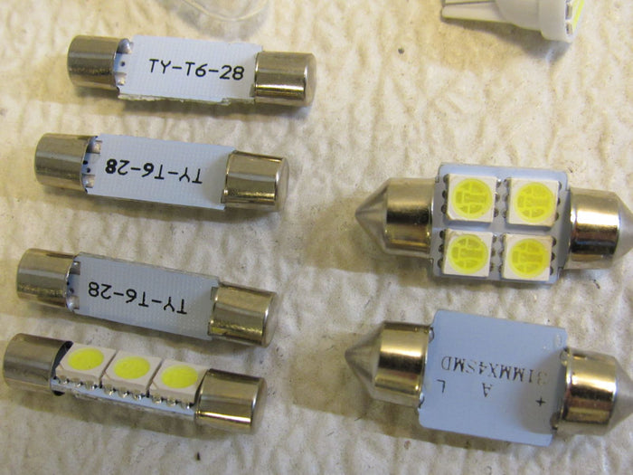 Standard-Vehicle-LED-Bulbs-Various-Styles-Lot-of-12-638 6