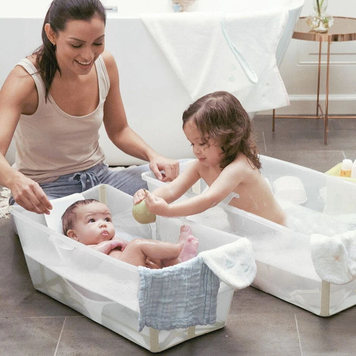 Stokke - Flexi Bath® Bundle Tub with Newborn Support (Ocean Blue, Gift Box)