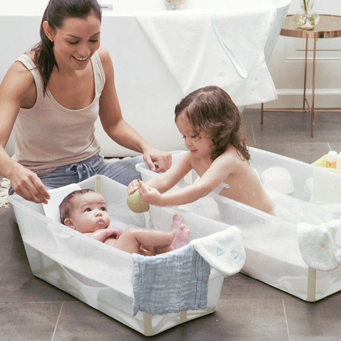 Stokke - Flexi Bath® Bundle Tub with Newborn Support (Sandy Beige, Gift Box)