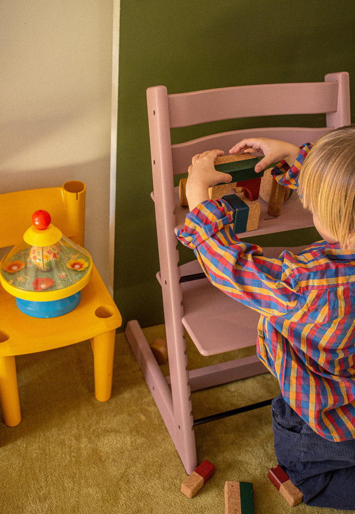 Stokke - Tripp Trapp® High Chair (Beech) Heather Mauve