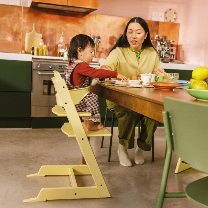 Stokke - Tripp Trapp® High Chair (Beech)Lemon Yellow