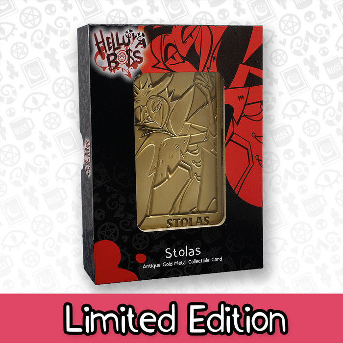 Stolas Gold Plated Metal Collectible Card *CLEARANCE*