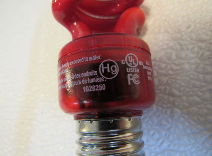 Sylvania-Flourescent-Light-Bulbs-Lot-of-2-E26-Base-Red-13W-120V-60Hz-660 5