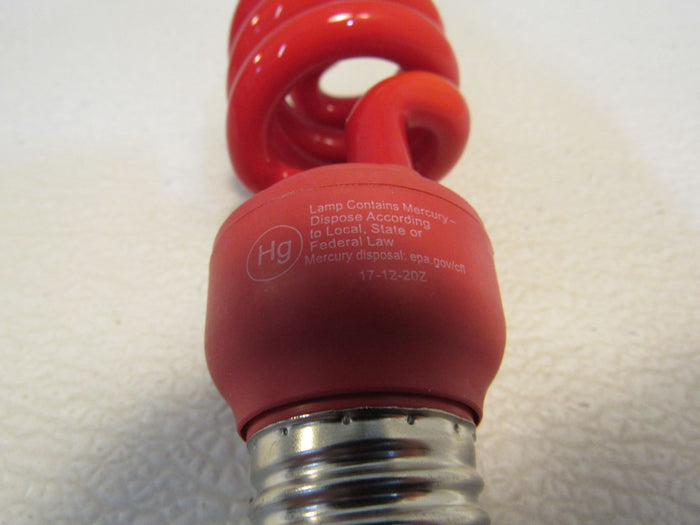 Sylvania-Flourescent-Light-Bulbs-Lot-of-2-E26-Base-Red-13W-120V-60Hz-660 8