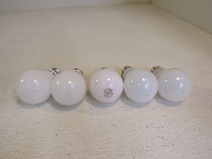 Sylvania-GE-Lot-of-5-LED-Halogen-Bulbs-5W-43W-White-502 5