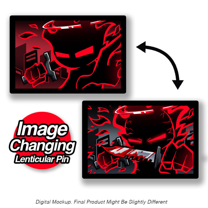 The Auditor - Bloody Battle - Lenticular Pin *LIMITED STOCK*