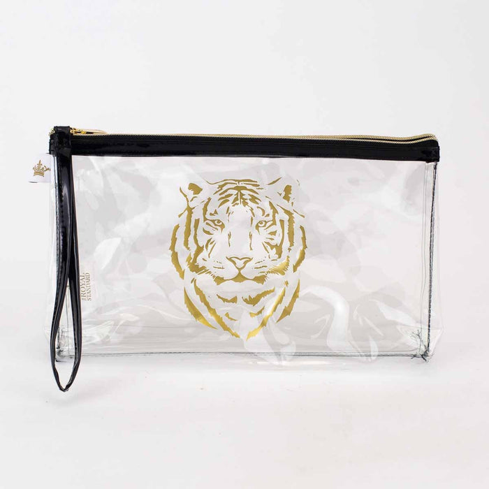 NolaCajun Tiger Clear Organizer Louisiana LSU Tiger Spirit Clear Bag New Orleans