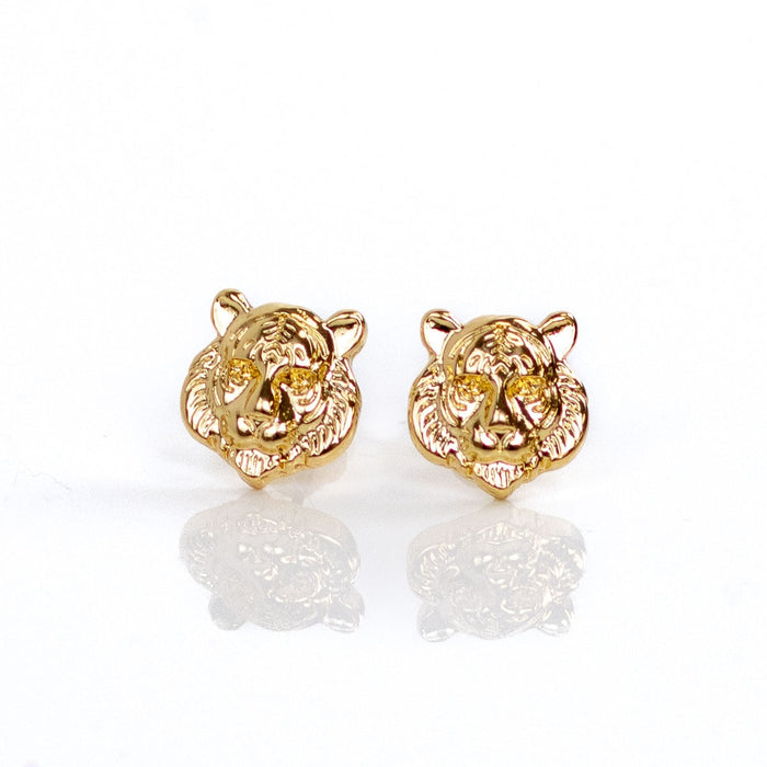 NolaCajun Tiger Stud Earrings Louisiana LSU Tiger Jewelry New Orleans Gift
