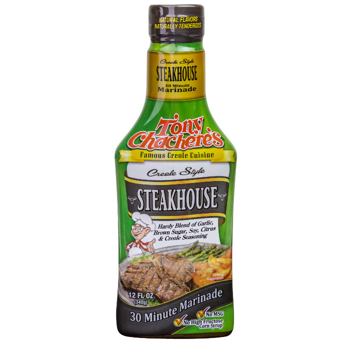 NolaCajun Tony Chachere's Creole Style Steakhouse Marinade Louisiana Cajun Steak Seasoning
