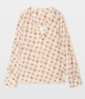 TORNY SMOOTH MIRROR FLOWERS BLOUSE IN PEAR