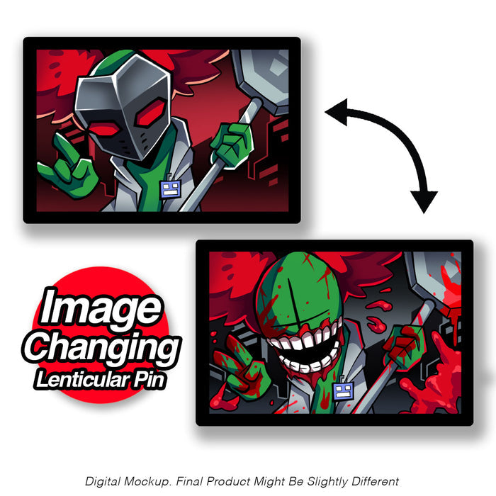 Tricky - Bloody Battle - Lenticular Pin *LIMITED STOCK*