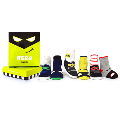Trumpette Hero Socks - 6 Pack - 0-12 Months Product