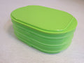 Tupperware-Fidge-Stackable-Deli-Meat-Keeper-Lime-Green-3-Compartment-134-011923-134 1