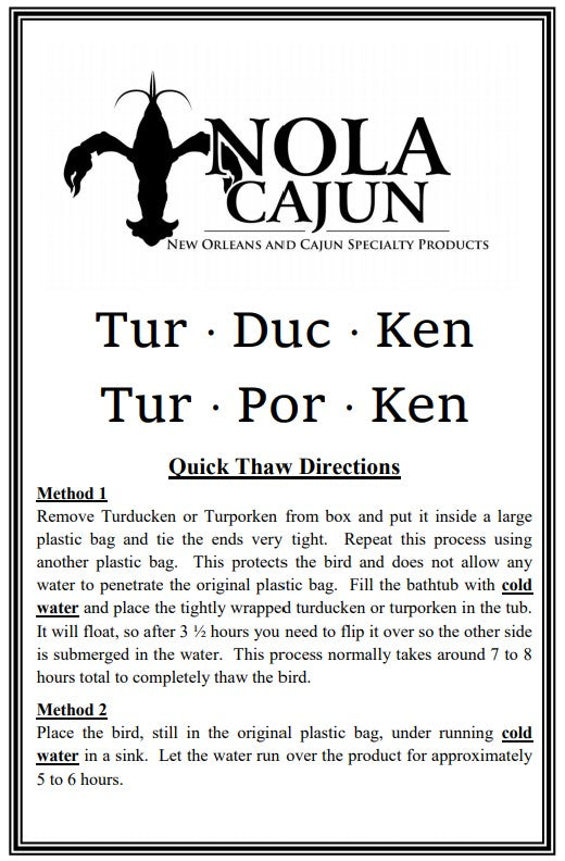 NolaCajun Turporken with Wild Rice Pecan Dressing Whole View Louisiana Cajun Turporken