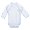 Under The Nile Inside-Out Babybody - Off White w. Ice Blue Trim-1