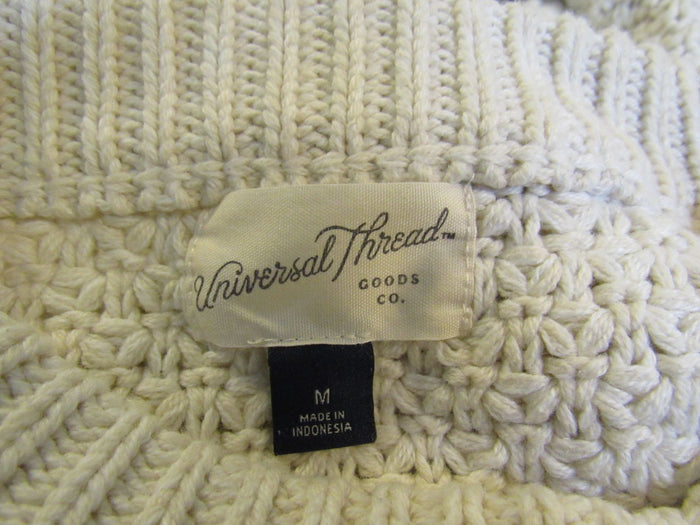 Universal-Thread-Sweater-Cream-Female-Adult-Size-M-Solid-346 6