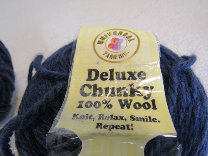 Universal-Yarn-Deluxe-Chunky-Yarn-Navy-2-Skeins-120-Yards-Each-Needle-Size-9-11-694 5