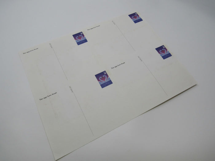 USPS-Scott-UX279-20c-Love-Swans-Sheet-of-4-Mint-Never-Postal-Card-780 1