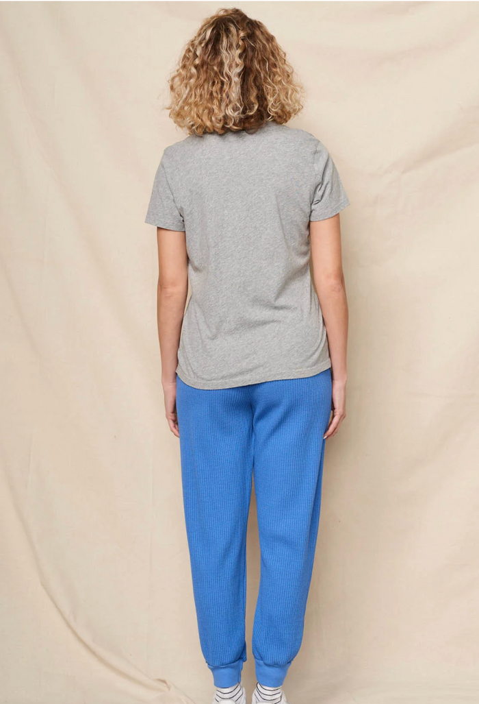 V-NECK TEE - MOON EMBROIDERY