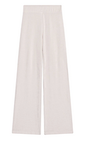 VELOUR FLARE PANT IN WHITE SAND