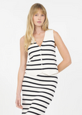 CELINE VEST IN IVORY COMBO