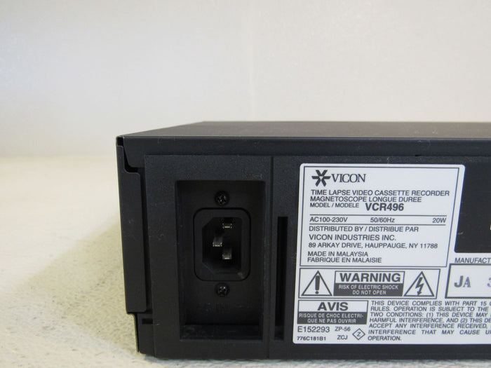 Vicon-Time-Lapse-Hi-Density-Video-Cassette-Recorder-VCR496-878 8