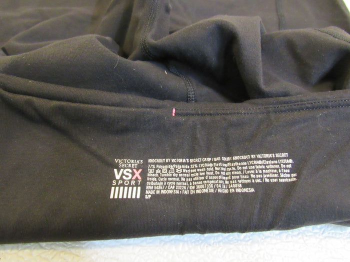 Victoria-Secret-Athletic-Leggings-Black-Size-S-Female-Adult-Size-S-Solid-294 6