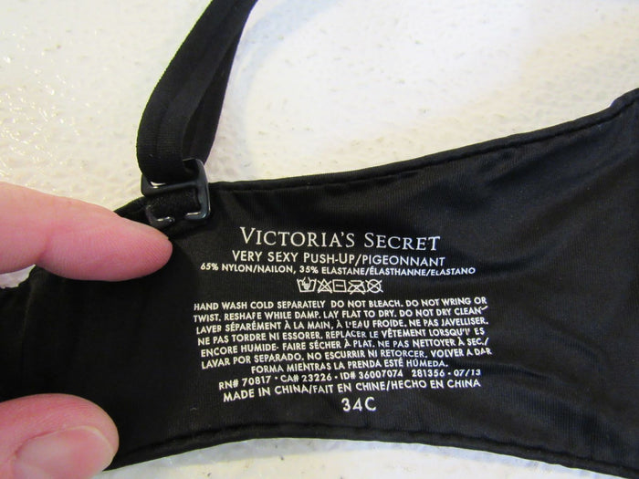 Secret-Bra-Black-Push-Up-Nylon-Female-Size-34C-36007074-281356-316 5