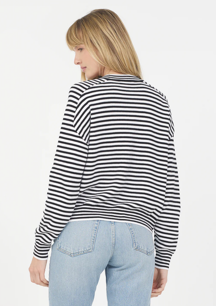 WARWICK PULLOVER IN BLACK COMBO