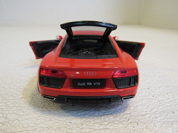 Welly-Audi-R8-V10-Model-Car-Red-Scale-Doors-and-Back-Open-EXCITE39720290-868 6