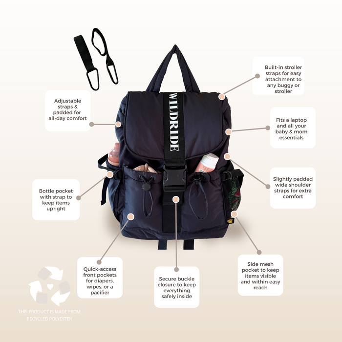 Wildride Adult Backpack - Black