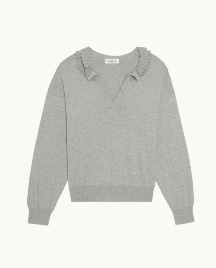 WINONA SWEATER IN HEATHER GREY