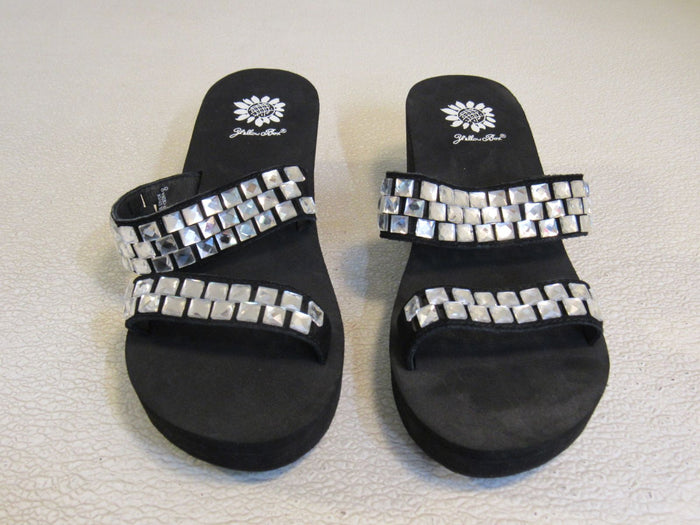 Yellow-Box-Mercy-Wedge-Sandal-Embellished-Female-Adult-Size-8-Solid-430 3