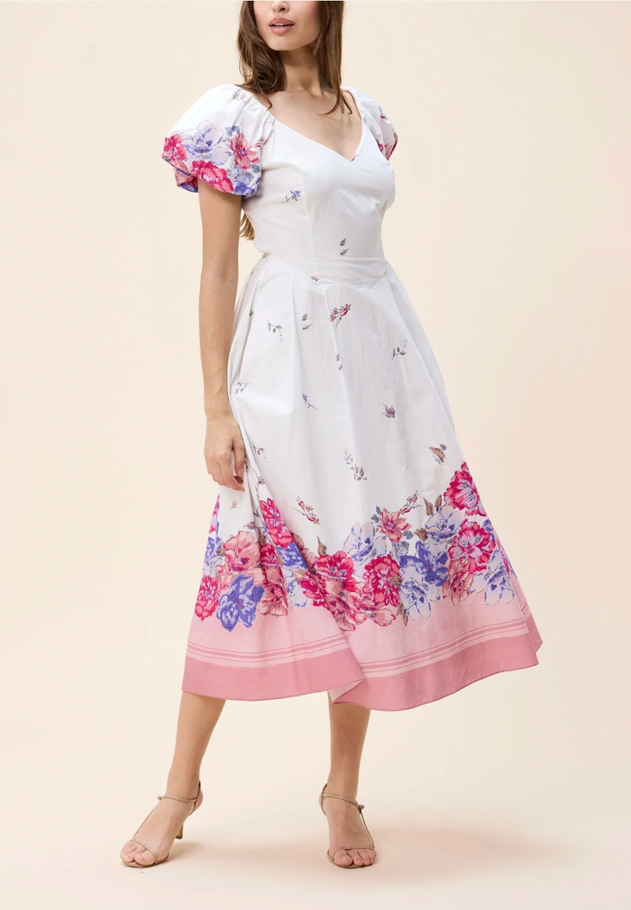 ZAHA ANKLE DRESS IN CAMELLIA