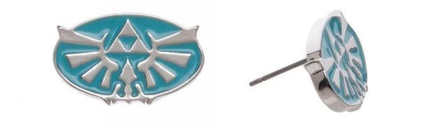 Zelda Hylian Crest Blue Earrings *LAST CHANCE*